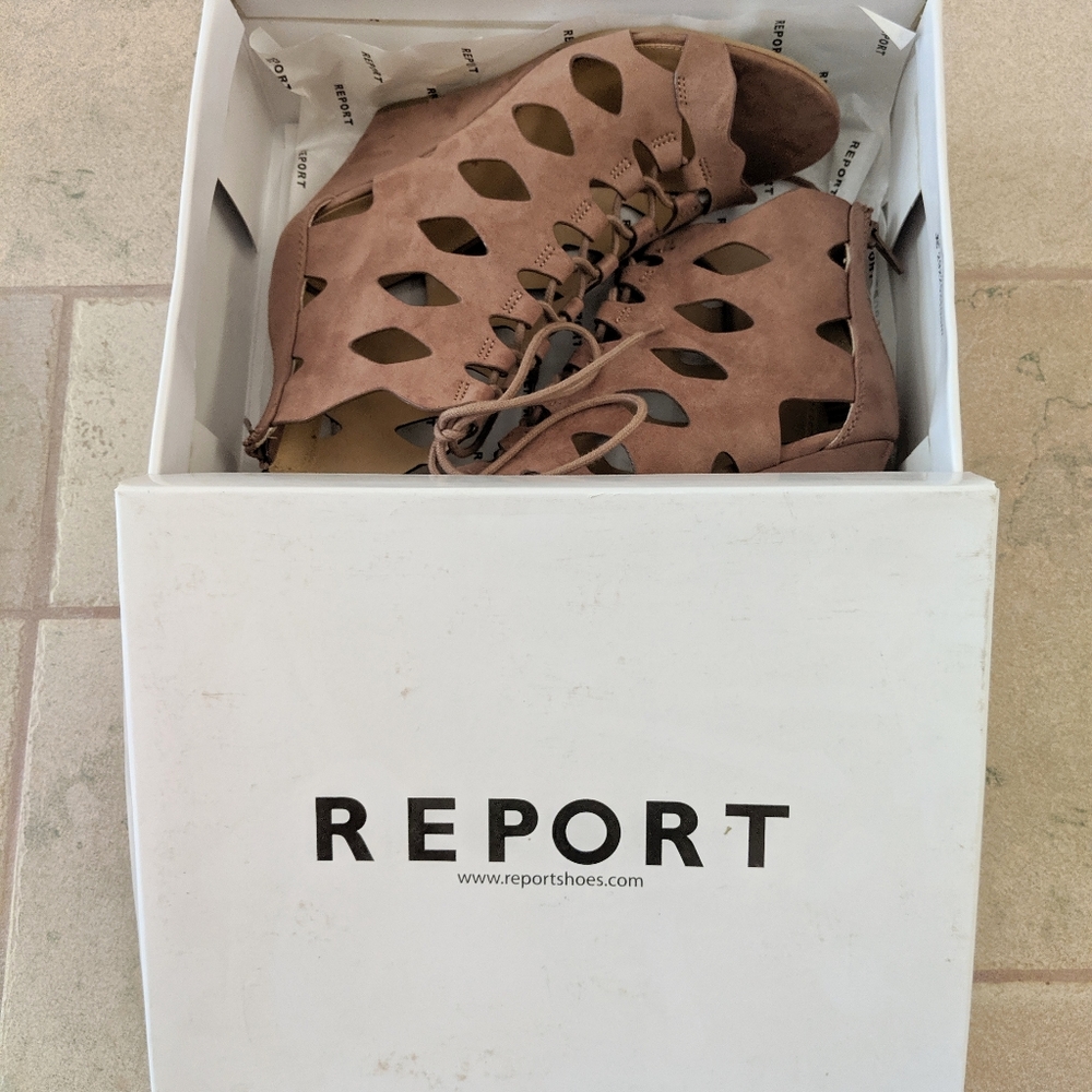 Report Footwear Shamos Rose Wedge (size 8)